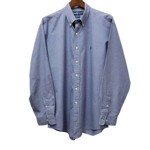 Ralph Lauren Yarmouth 100% Cotton Pinpoint Oxford Long-Sleeve Shirt 16.5 34